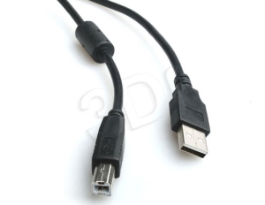 Kabel GEMBIRD CCF-USB2-AMBM-10 (USB 2.0 typu A M - USB 2.0 typu B M; 3m; kolor czarny)