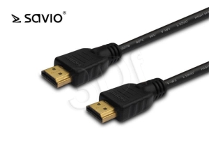 Kabel SAVIO CL-113 (HDMI M - HDMI M; 5m; kolor czarny)