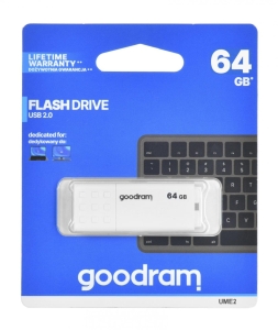 Pendrive GoodRam UME2 UME2-0640W0R11 (64GB; USB 2.0; kolor biały)