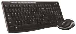 Klawiatura membranowa Logitech MK270 920-004508 (USB (Radio 2.4 GHz); kolor czarny)
