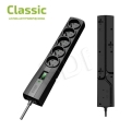 Listwa przeciwprzepięciowa Ever Classic T/LZ09-CLA030/0000 (5 x UTE; 10 A; 3m; kolor czarny)
