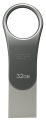 Pendrive Silicon Power Mobile SP032GBUC3C80V1S (32GB; USB 3.1, USB typ A, USB-C; kolor srebrny)
