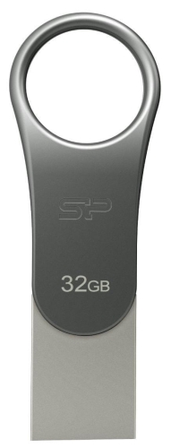 Pendrive Silicon Power Mobile SP032GBUC3C80V1S (32GB; USB 3.1, USB typ A, USB-C; kolor srebrny)