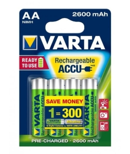 Zestaw akumulatorków AA VARTA Ready2Use 5716101404 (2600mAh ; Ni-MH)