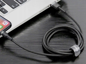 Kabel Baseus CALKLF-CG1 (Lightning M - USB 2.0 M; 2m; kolor szaro-czarny)