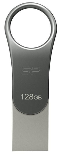 Pendrive Silicon Power Mobile C80 128GB Dual USB 3.1/Type-C Silver (SP128GBUC3C80V1S)