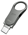 Pendrive Silicon Power Mobile C80 64GB Dual USB 3.1/Type-C Silver (SP064GBUC3C80V1S)