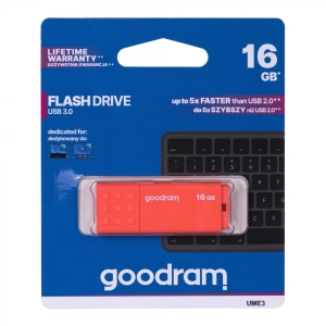 Pendrive GoodRam UME3 UME3-0160O0R11 (16GB; USB 3.0; kolor pomarańczowy)