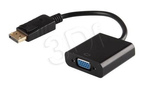 Adapter SAVIO CL-90 (DisplayPort M - D-Sub (VGA) F; 0,20m; kolor czarny)