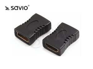 Adapter SAVIO CL-111 (HDMI F - HDMI F; kolor czarny)