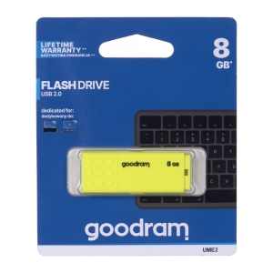Pendrive GoodRam UME2 UME2-0080Y0R11 (8GB; USB 2.0; kolor żółty)