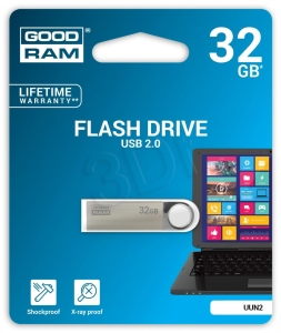Pendrive GoodRam UUN2-0320S0R11 (32GB; USB 2.0; kolor srebrny)