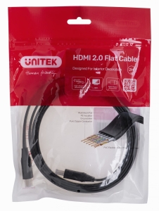UNITEK KABEL HDMI 2.0 4K60HZ, PŁASKI, 2M, C11063BK-2M