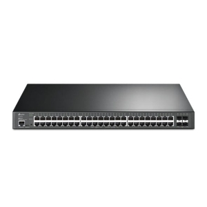 Switch TP-LINK TL-SG3452XP Zarządzalny L2+ JetStream, 48 portów gigabitowych PoE+, 4 sloty SFP+ 10GE
