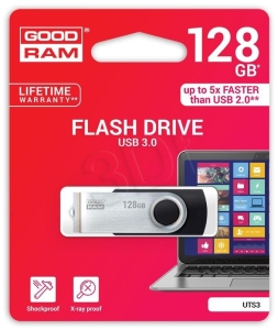 Pendrive GoodRam UTS3-1280K0R11 (128GB; USB 3.0; kolor czarny)