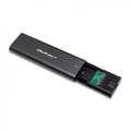 QOLTEC OBUDOWA DO DYSKÓW KIESZEŃ M.2 SATA SSD | NVME | USB TYP C