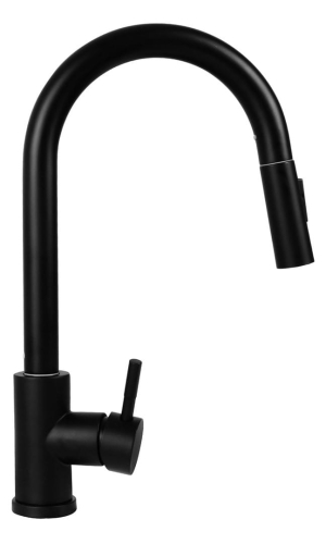 Bateria kuchenna z wyciąganą wylewką PYRAMIS IDEA volcano czarna (kolor czarny)