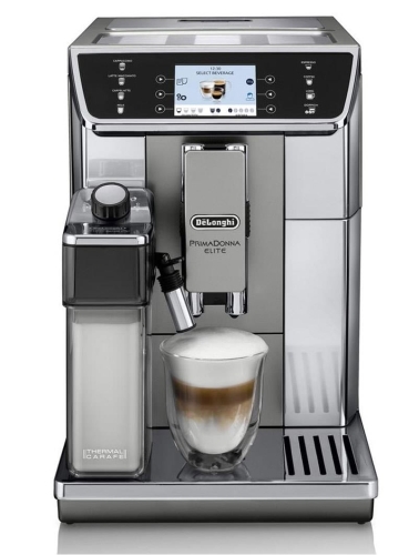 Ekspres ciśnieniowy DeLonghi PrimaDonna Elite ECAM 650.55.MS (1450W; kolor srebrny)