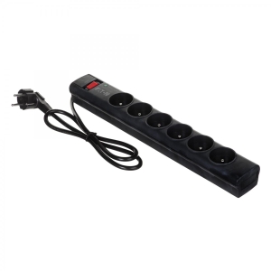 Listwa przeciwprzepięciowa EATON PS6F (6 x UTE; 10 A; kolor czarny)