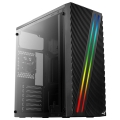 Obudowa Aerocool PGS STREAK A AEROPGSSTREAK-A-BKRG (ATX, Micro ATX, Mini ITX; kolor czarny) (WYPRZEDAŻ)