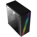 Obudowa Aerocool PGS STREAK A AEROPGSSTREAK-A-BKRG (ATX, Micro ATX, Mini ITX; kolor czarny) (WYPRZEDAŻ)