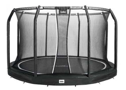 Trampolina Premium Ground Combo 366cm Czarna