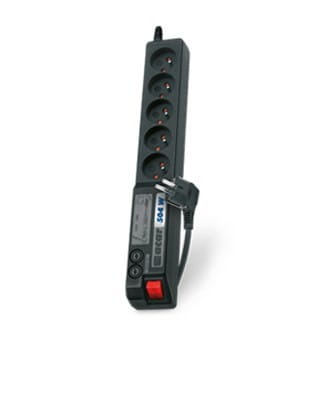 Listwa przeciwprzepięciowa Acar 504WF EMI/RFI (3m ; czarny z blachą)