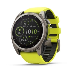 Zegarek Garmin Fenix 8 Solar Sapphire Titanium, 51mm Yellow
