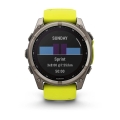 Zegarek Garmin Fenix 8 Solar Sapphire Titanium Amp Yellow/Graphite