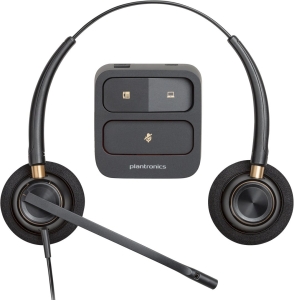 Słuchawki Poly EncorePro HW520 Binaural Wired Headset, Quick Disconnect, Black