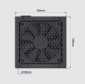 GEMBIRD ZASILACZ KOMPUTEROWY FORNAX POWER 750W 80+ BRONZE ATX, 750W, AKTYWNE PFC, 12CM WENTYLATOR