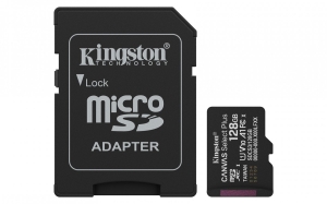 KINGSTON microSDXC 128GB Canvas Select Plus 3 + ADP
