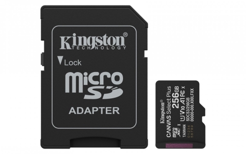 KINGSTON microSDXC 256GB Canvas Select Plus 3 + ADP