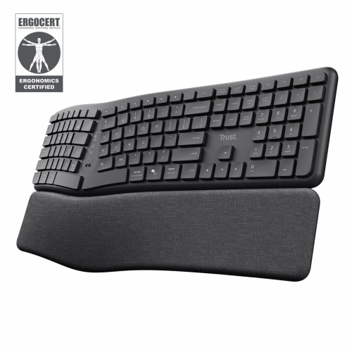 Klawiatura ergonomiczna TRUST Keyra multidevice wireless