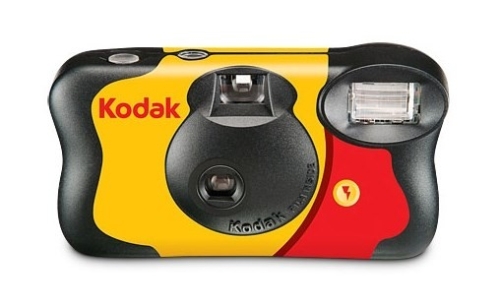 Kodak Aparat Jednorazowy Fun Saver, Aparat Cyfrowy, ISO 400, 27 zdjęć + FLASH  z filmem kolorowym i lampą błyskową.