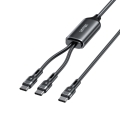 UNITEK KABEL USB-C 2W1 PD 100W SILIKON 1,8M