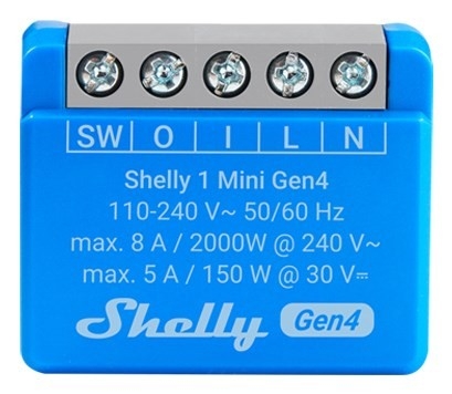 Mini przekaźnik WiFi Shelly 1 Mini Gen4