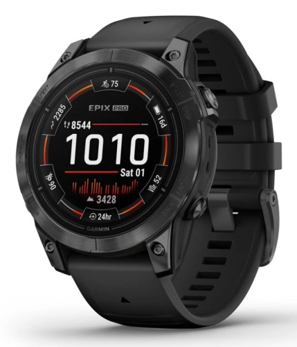 Zegarek sportowy Garmin EPIX PRO (GEN 2) AMOLED 47mm Slate Gray Black/Black Band (WYPRZEDAŻ)
