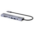 UNITEK HUB USB-C 7W1 PD 100W HDMI 2.0 Z PRZYCISKIEM ON/OFF