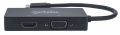 MANHATTAN ADAPTER MULTIPORT USB-C 3.1 NA HDMI/DVI/VGA M/F