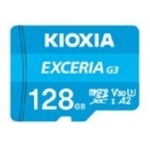 KIOXIA Exceria Plus 128GB microSD G2 UHS I U3 V30 with adapter