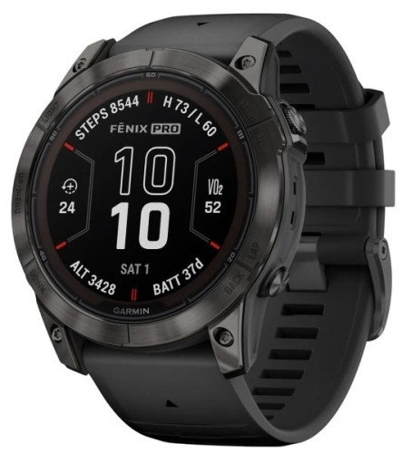 Zegarek Garmin fenix 7X Pro 51mm Sapphire Solar Czarny
