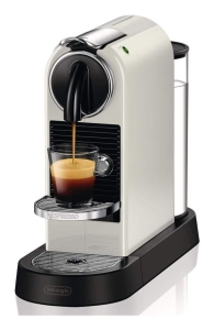 Ekspres kapsułkowy DeLonghi Citiz Nespresso EN167.W (1260W; kolor biały) (WYPRZEDAŻ)