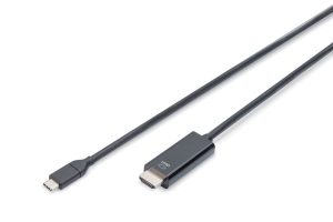 DIGITUS KABEL USB C/HDMI M/M 3.1 4K60HZ 5M CZARNY