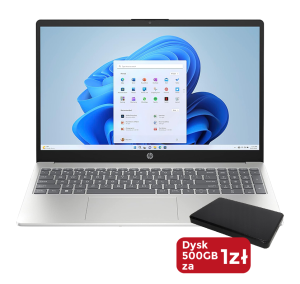Laptop HP 15-FD0016CA - Intel N100 4 rdzenie | 8GB | SSD 128GB + 500GB USB | 15.6"FHD(1920x1080) Windows 11