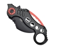 Nóż SCK Steel Claw Knives Karambit K29 czarno-czerw
