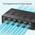 Switch TP-LINK LS1005G (5x 10/100/1000Mbps)