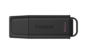 KINGSTON 64GB Portable USB 3.2 Gen 1 DataTraveler Exodia Black