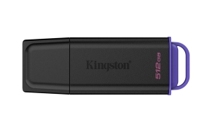 KINGSTON 512GB Portable USB 3.2 Gen 1 DataTraveler Exodia Black/Purple