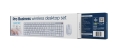GEMBIRD BEZPRZEWODOWY ZESTAW KLAWIATURY + MYSZ SILENT KEY PRO BUSINESS, BIAŁY, UKŁAD US